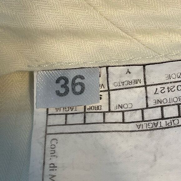 Armani Collezioni Virgin Wool Trousers Taupe Gray Flat Front Dress Pants 36R - Picture 8 of 11